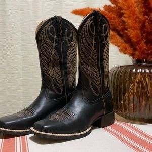 Ariat Black Squared Toe Boots